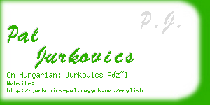 pal jurkovics business card